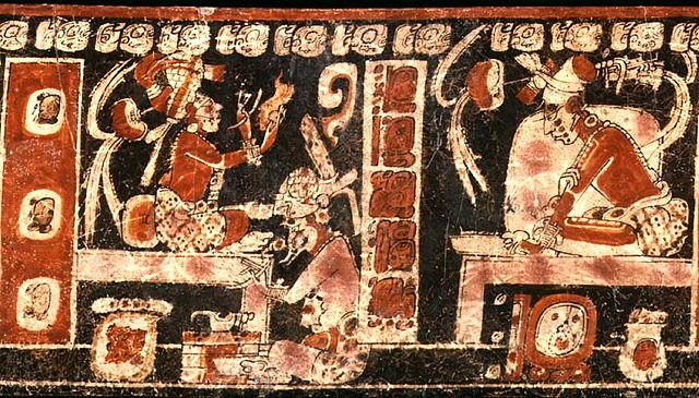 Representación artística del gobernante maya