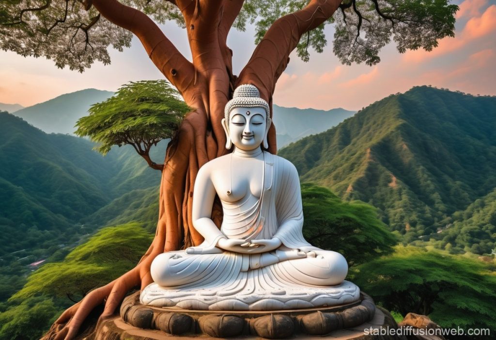 Qué significa ser como Buda al final de tu vida 19 buda meditando en un entorno natural sereno