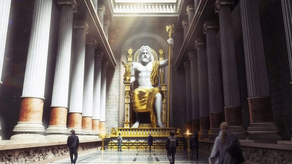 La estatua gigante de Zeus en Olimpia: historia y detalles asombrosos 3 estatua zeus