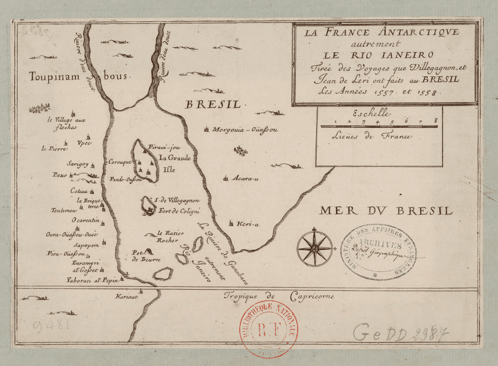 Qué colonia francesa se estableció al norte de Brasil y su historia 1 mapa antiguo de la colonia francesa en brasil