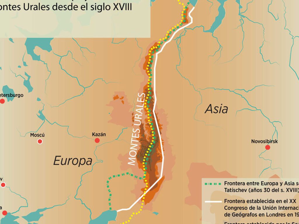Montes Que Dividen Continentes Fronteras Entre Europa Y Asia