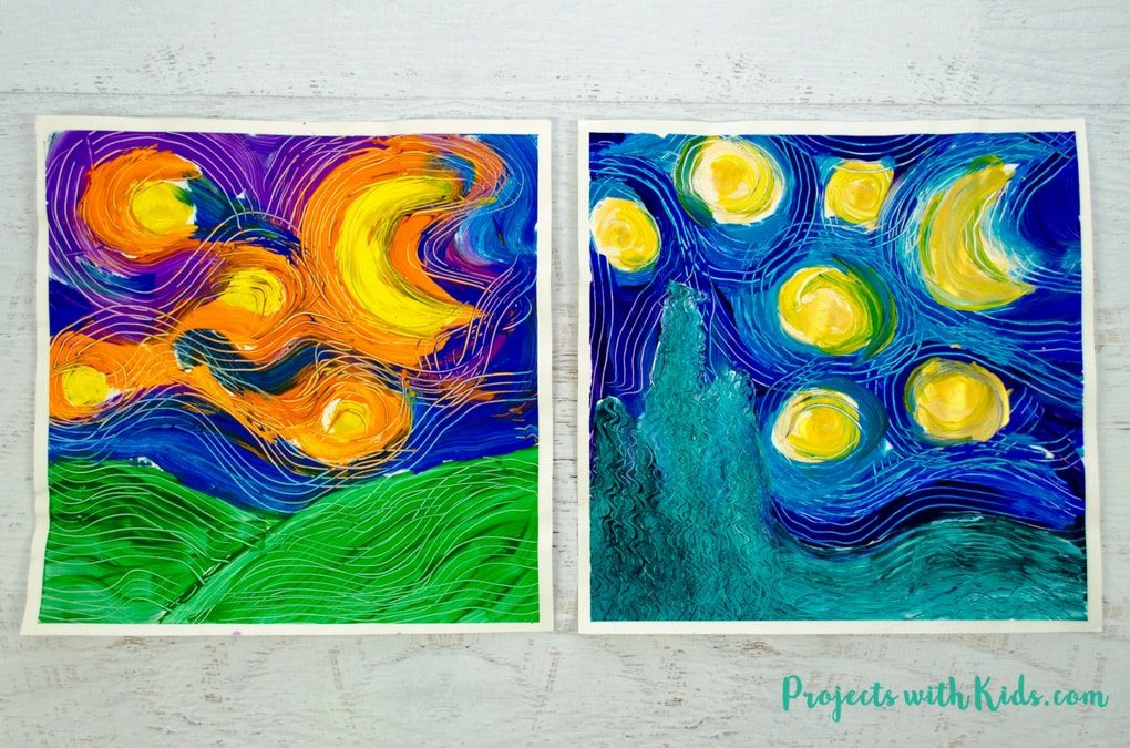 Qué enseñanzas sobre la vida y obra de Van Gogh son adecuadas para niños 26 ninos pintando coloridos cuadros inspirados en van gogh
