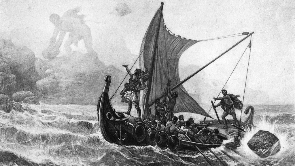 Cuántos años tardó Odiseo en regresar a Ítaca según la mitología 12 odiseo navegando hacia itaca en el mar