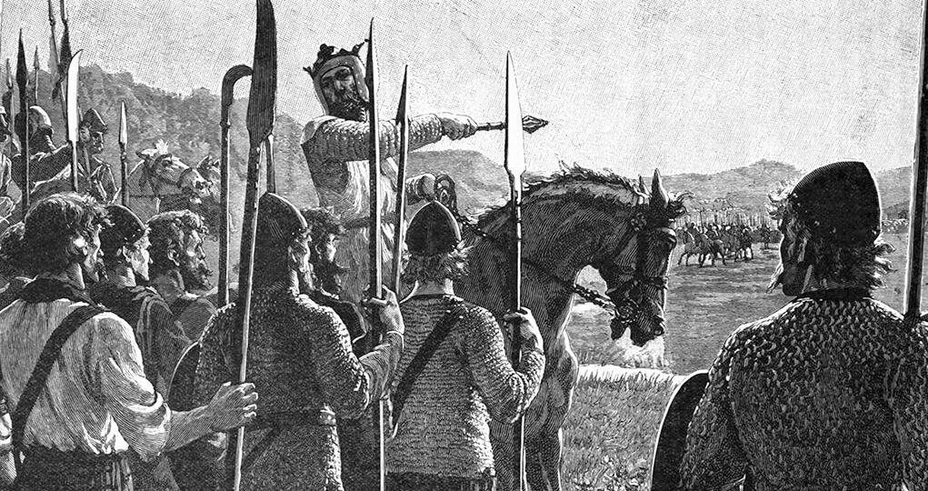 robert bruce leading scottish troops in battle