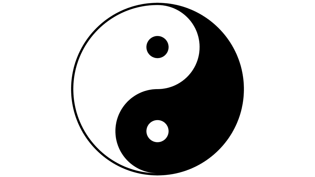 Yin Yang: qué representa la parte negra en esta simbología 3 simbolo yin yang con enfasis en la parte negra